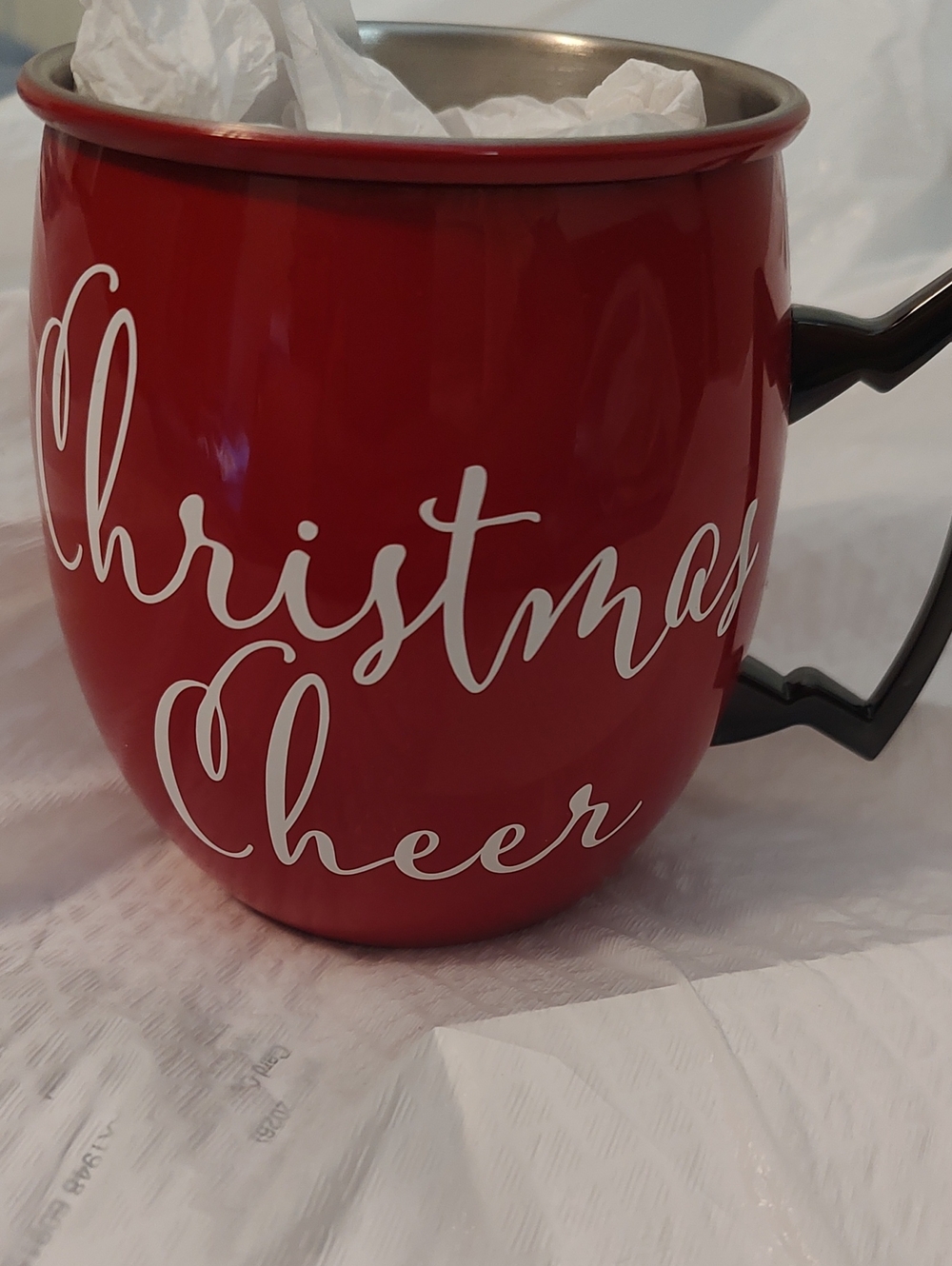 Holiday Time Red Christmas Mug